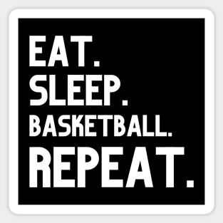 Eat Sleep Basketball Repeat Sticker